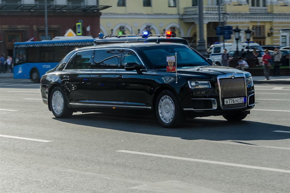 Russian President Vladimir Putin: Aurus Senat limousine